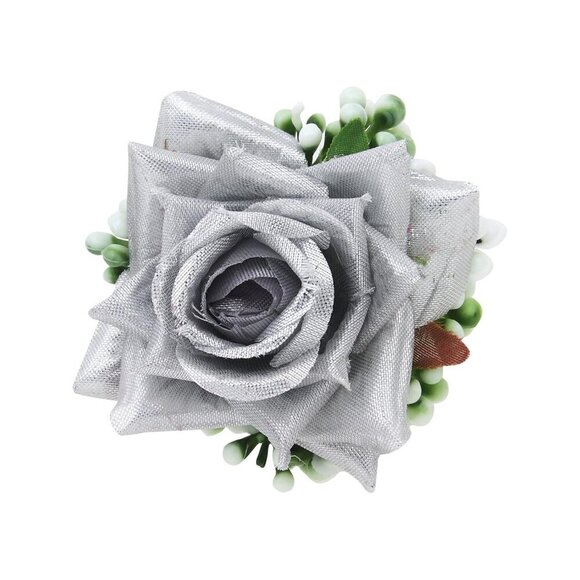 Rose Flower Hair Accessory Floral Headpiece for Weddings Bridesmaids